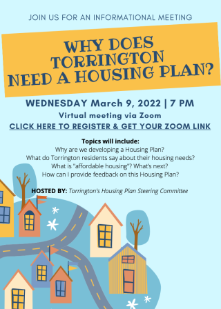Torrington Housing Plan Informational Meeting, March 9, 2022