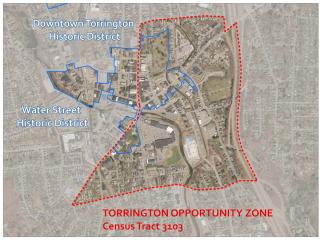 Map of Torrington's Opportunity Zone