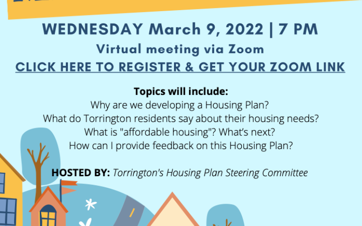 Torrington Housing Plan Informational Meeting, March 9, 2022